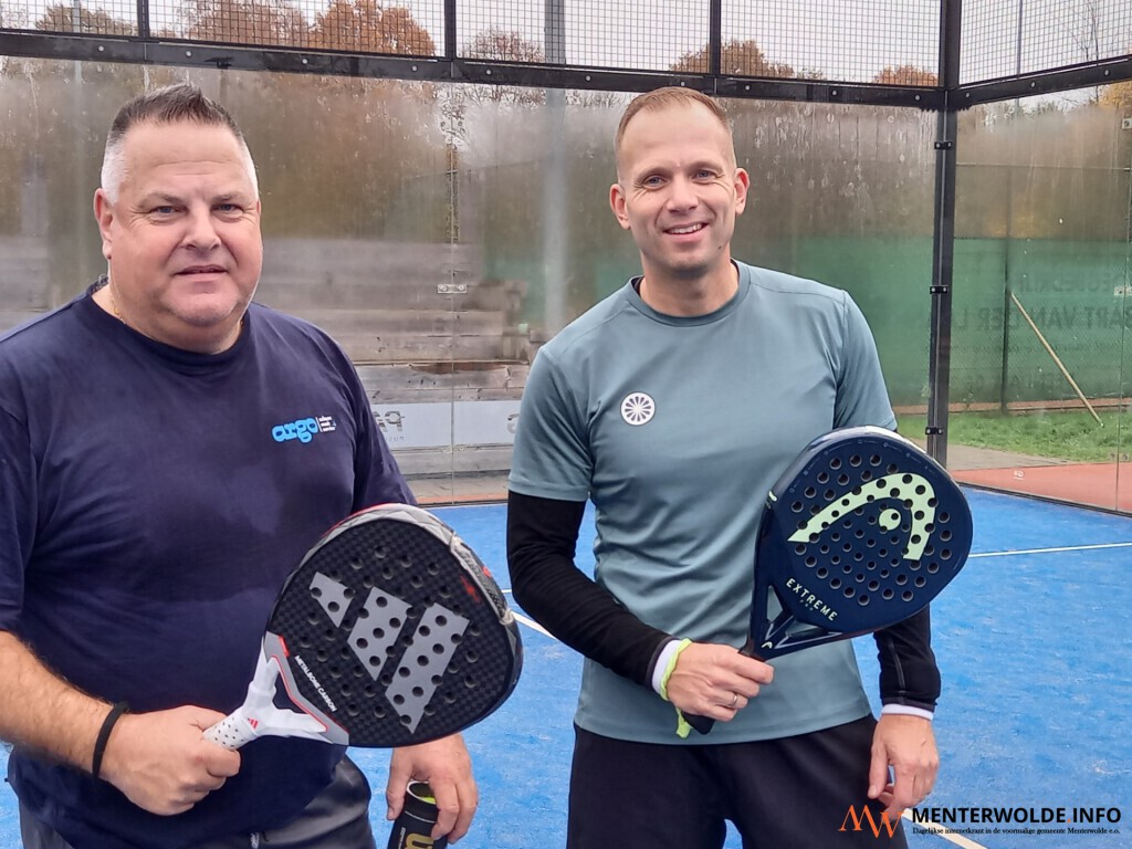 Ronald Schipper en Paul Ploeger verliezen padelfinale in Veendam