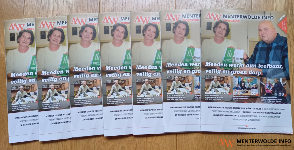 Menterwolde.info Magazine 16 ligt gratis voor u klaar