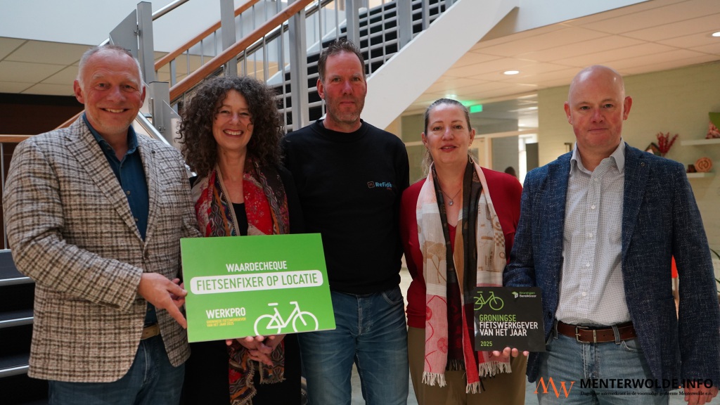 WerkPro uitgeroepen tot Groninger Fietswerkgever 2025