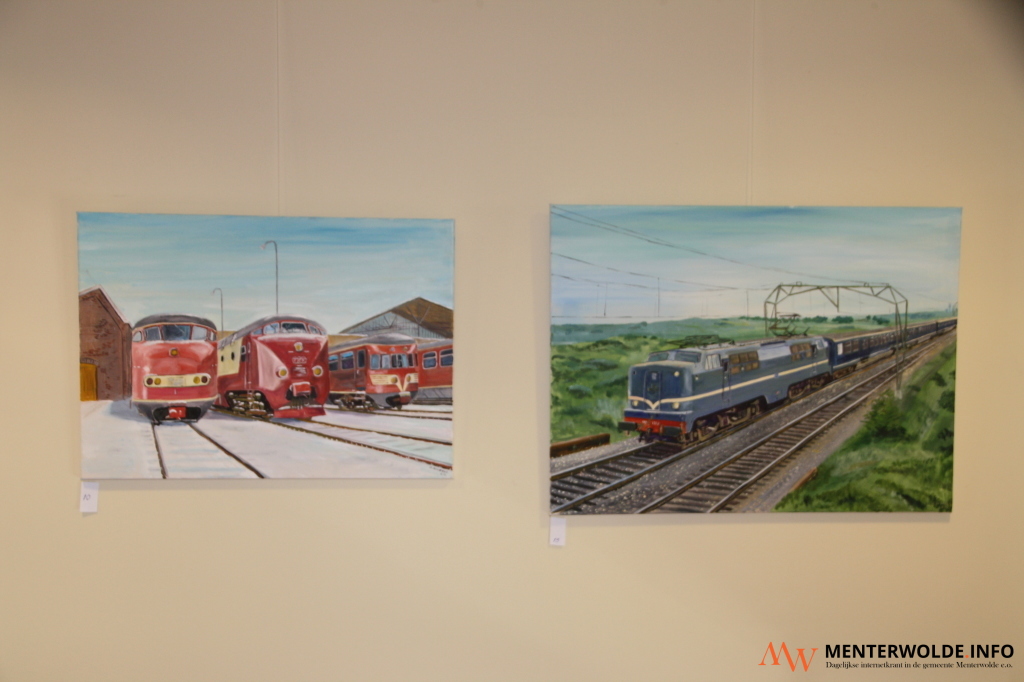 Wapenstilstand Gebeurt klep Schilderijen in trein- en trammuseum: Om te bekijken en te kopen -  Menterwolde.info