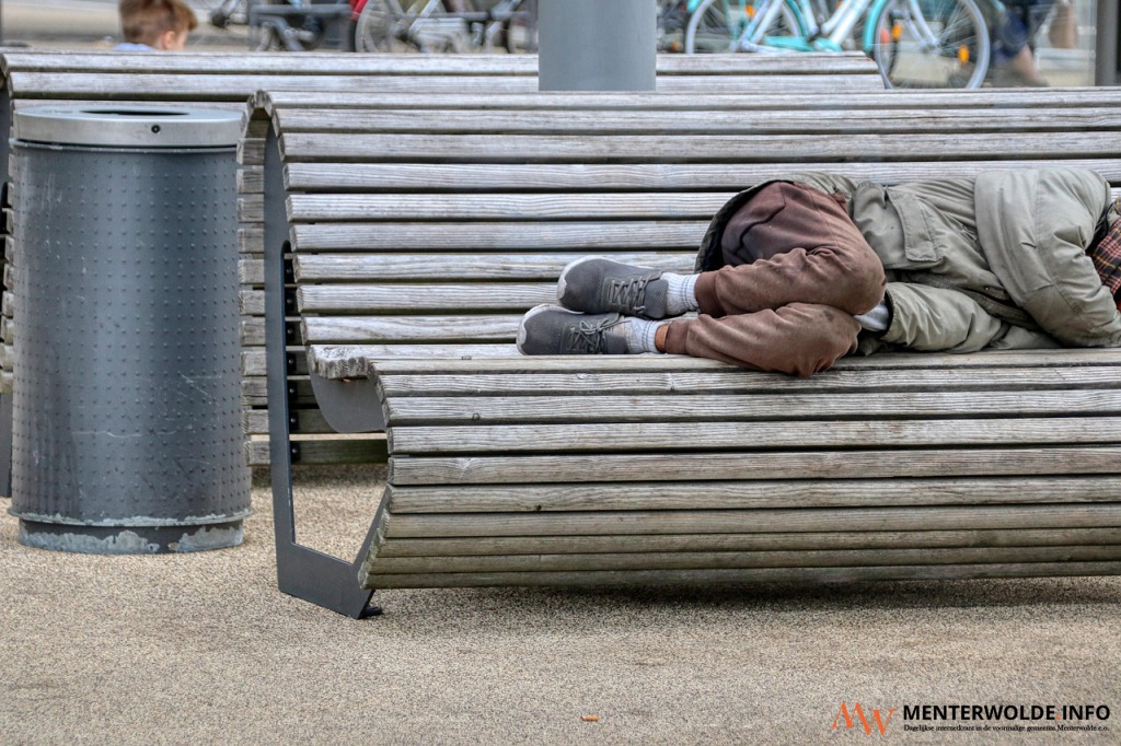 Gemeente Veendam gaat daklozen (schatting dat er zo'n 40 zijn) tellen