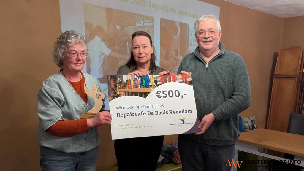 Repair Café Veendam wint Opnijprijs van Natuur en Milieufederatie