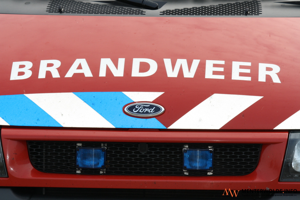 Gasbrand in hoekwoning aan Kerkstraat in Scheemda