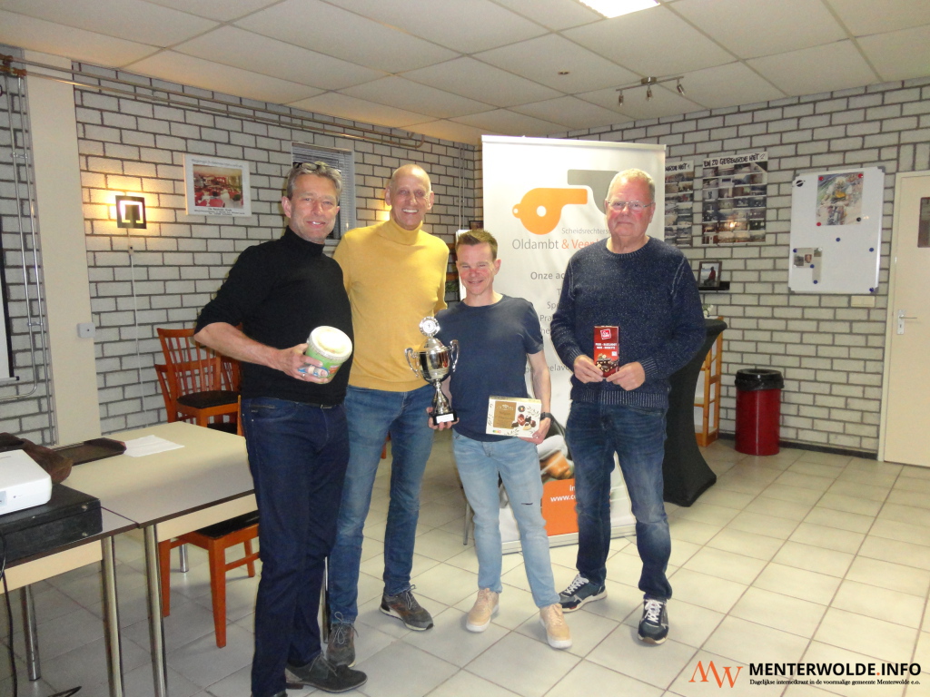 Beste spelregelkenner Chieljan Veen wint Eric ten Horn Wisselbokaal